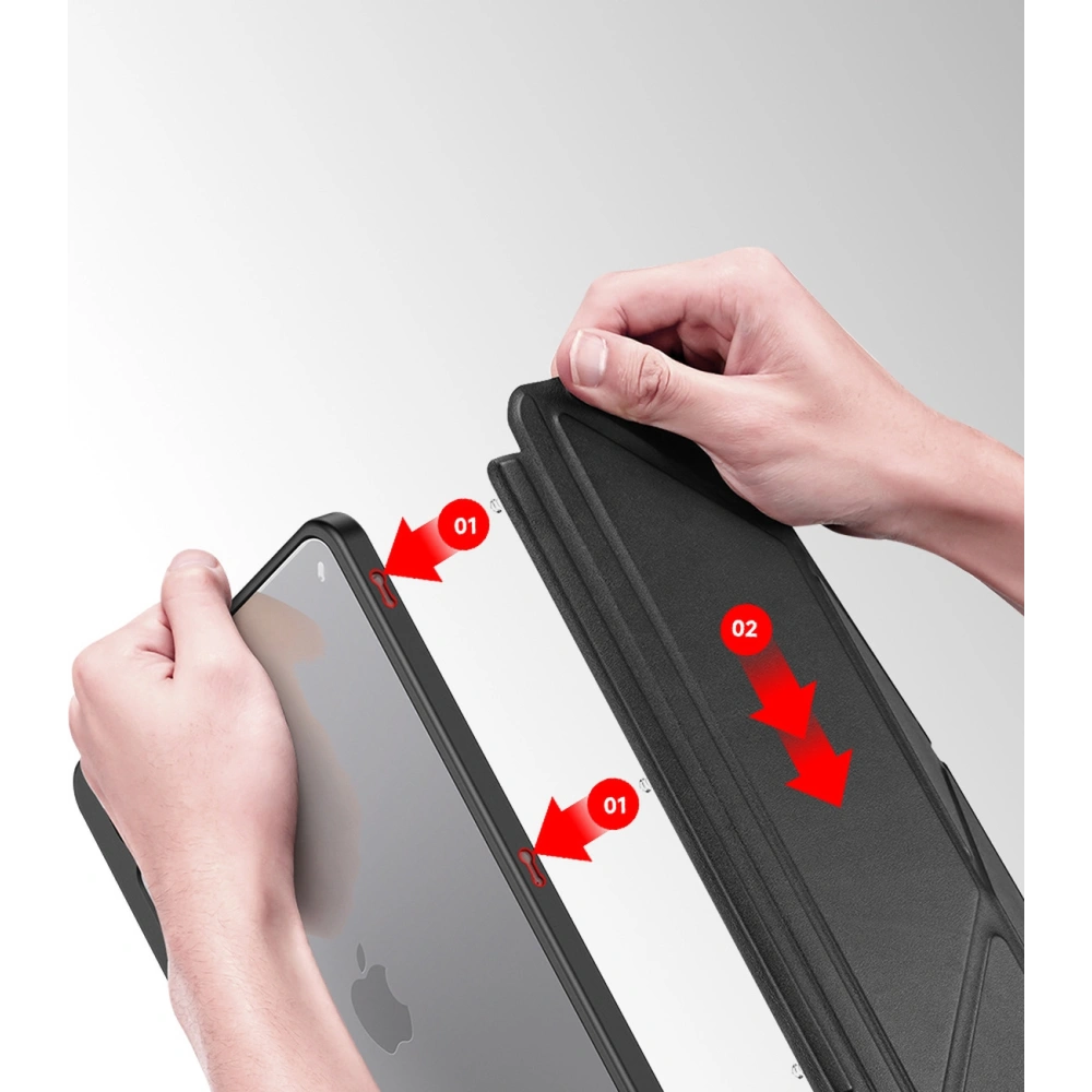 Etui Dux Ducis Magi Apple iPad Air 10.9 2020/2022 (4. i 5. generacji) / iPad Air 11 2024 (6. generacji) Pencil holder różowy