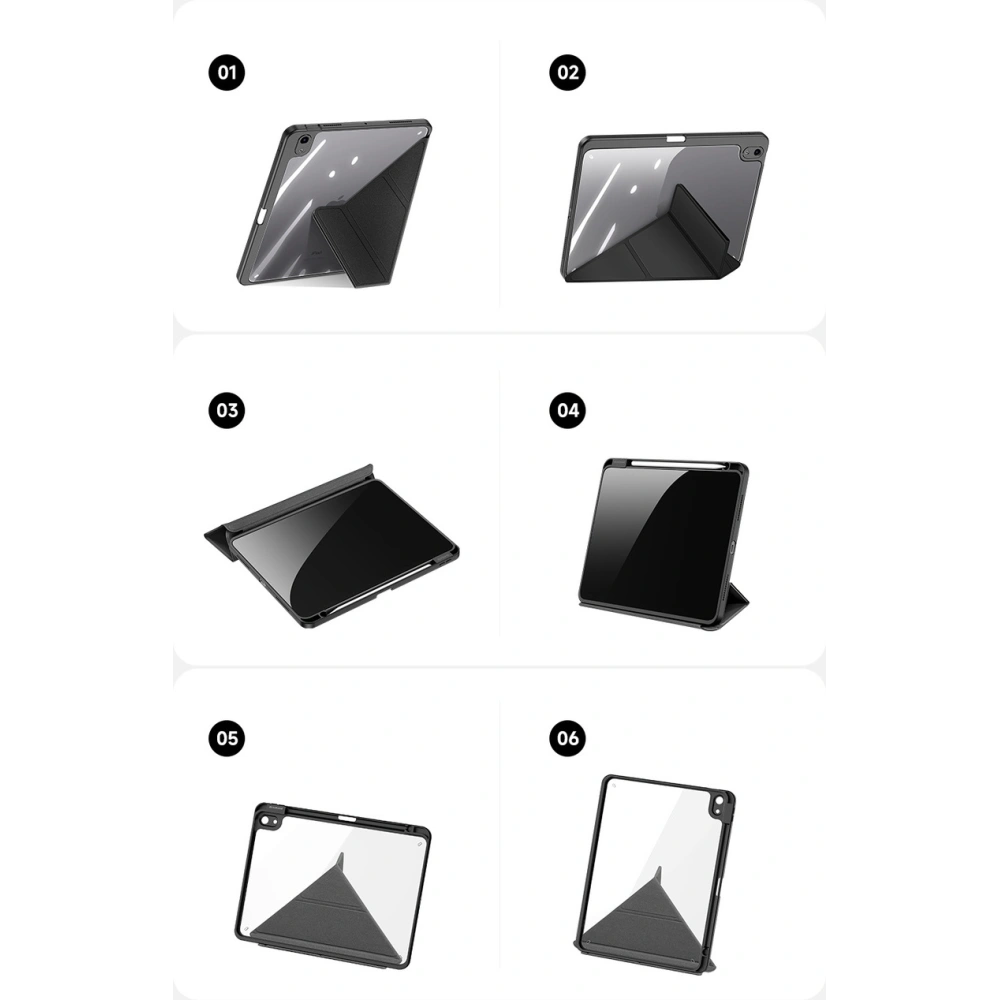 Etui Dux Ducis Magi Apple iPad Air 10.9 2020/2022 (4. i 5. generacji) / iPad Air 11 2024 (6. generacji) Pencil holder różowy