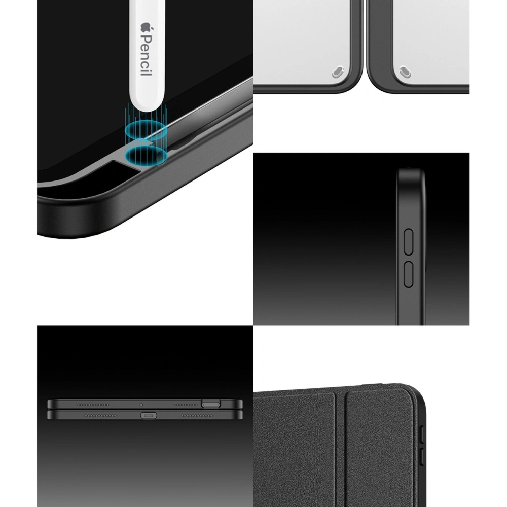 Etui Dux Ducis Magi Apple iPad Air 10.9 2020/2022 (4. i 5. generacji) / iPad Air 11 2024 (6. generacji) Pencil holder różowy