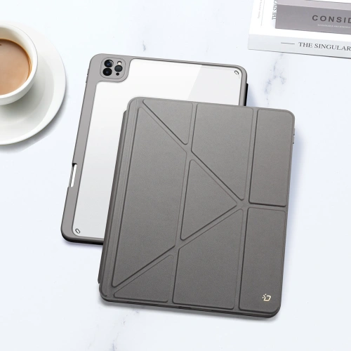 Kup Case Dux Ducis Magi für Apple iPad Air 10.9 2020 (4. Generation)/iPad Pro 11 2018/2020/2021 (1., 2., 3. Generation) mit Stifthalter in Grau - DDS1237 - {ean13} - Sklep Home Screen