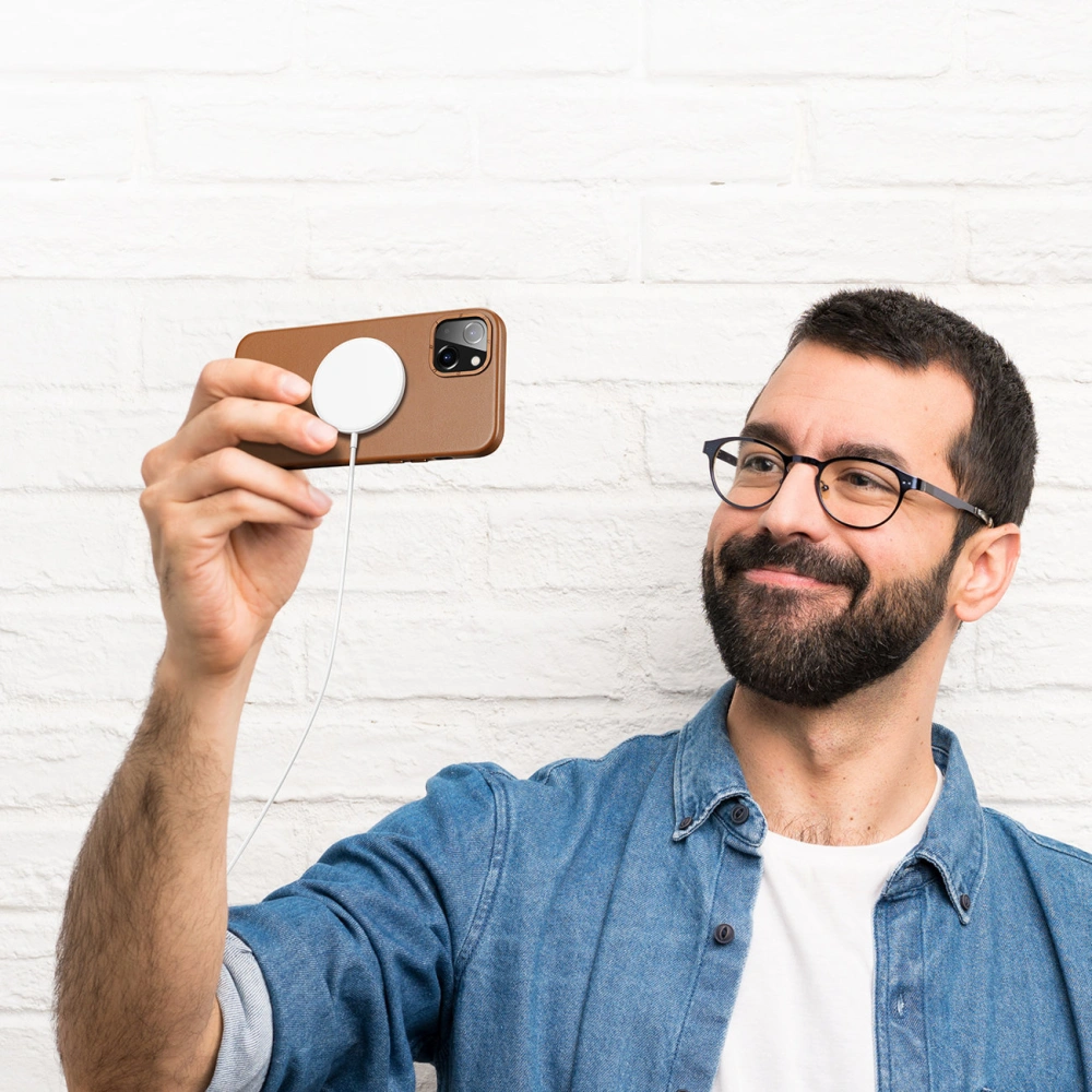 Etui Dux Ducis Grit MagSafe Apple iPhone 14 Plus / 15 Plus brązowy