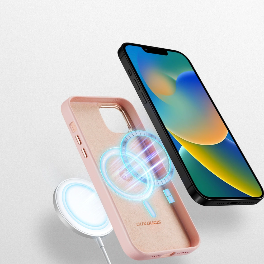 Etui Dux Ducis Grit MagSafe Apple iPhone 14 Plus / 15 Plus różowy
