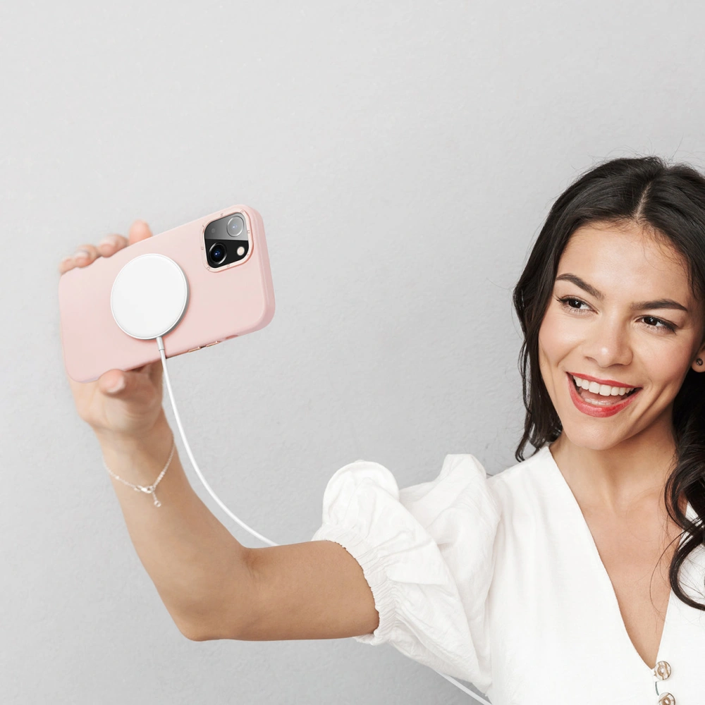 Etui Dux Ducis Grit MagSafe Apple iPhone 14 Plus / 15 Plus różowy