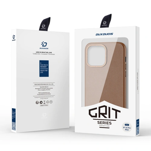 Kup Etui Dux Ducis Grit MagSafe Apple iPhone 14 Pro Max brązowy - DDS1256 - {ean13} - Sklep Home Screen