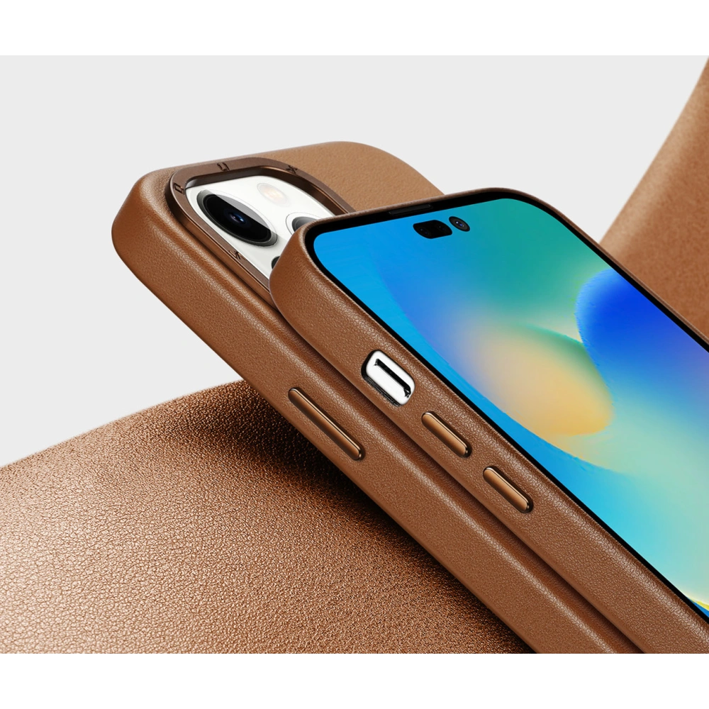 Etui Dux Ducis Grit MagSafe Apple iPhone 14 Pro Max brązowy