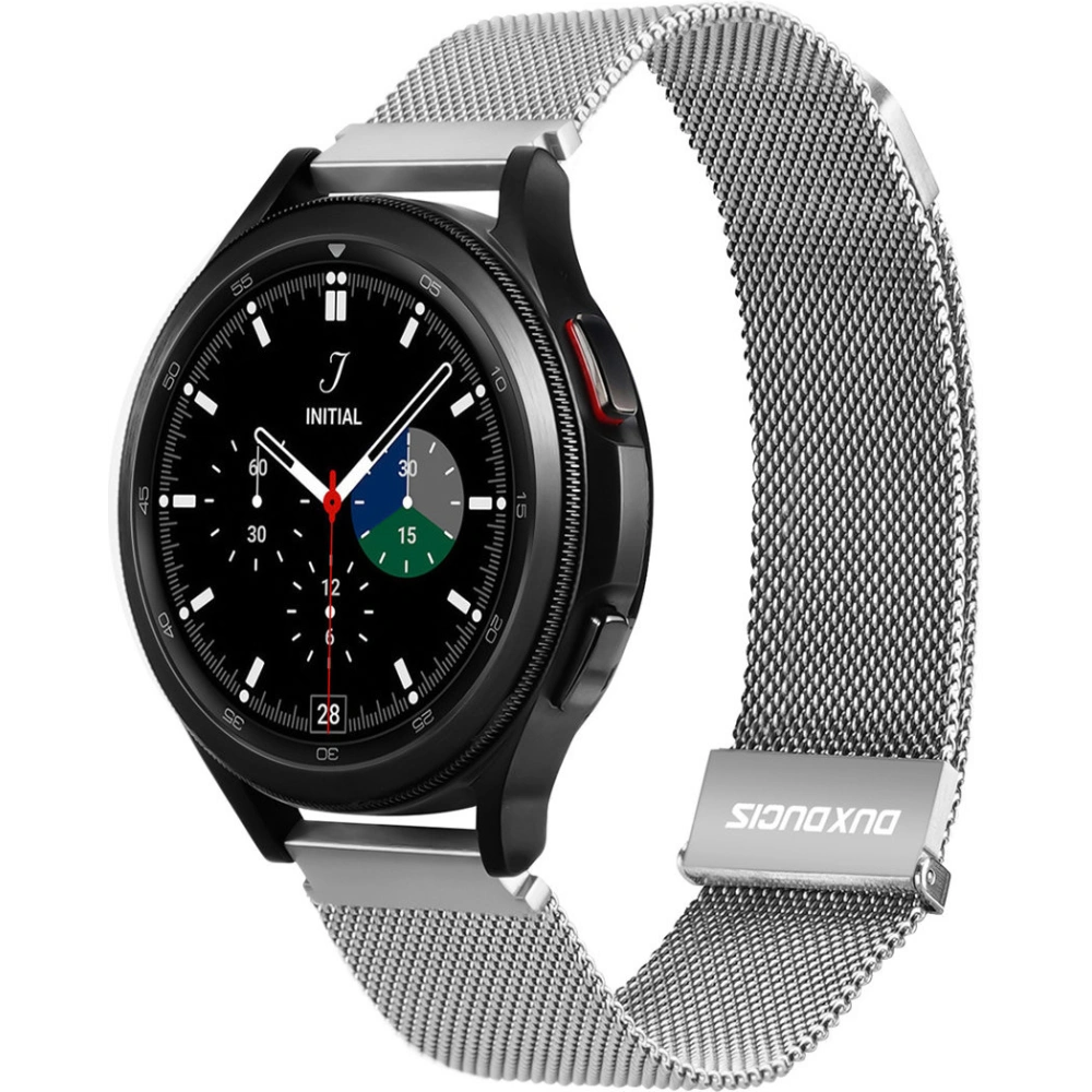 Pasek Dux Ducis Magnetic Strap Samsung Galaxy Watch/Huawei Watch/Honor Watch/Xiaomi Watch (22mm) srebrny (Milanese Version)