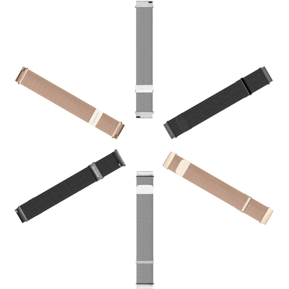 Pasek Dux Ducis Magnetic Strap Samsung Galaxy Watch/Huawei Watch/Honor Watch/Xiaomi Watch (22mm) srebrny (Milanese Version)