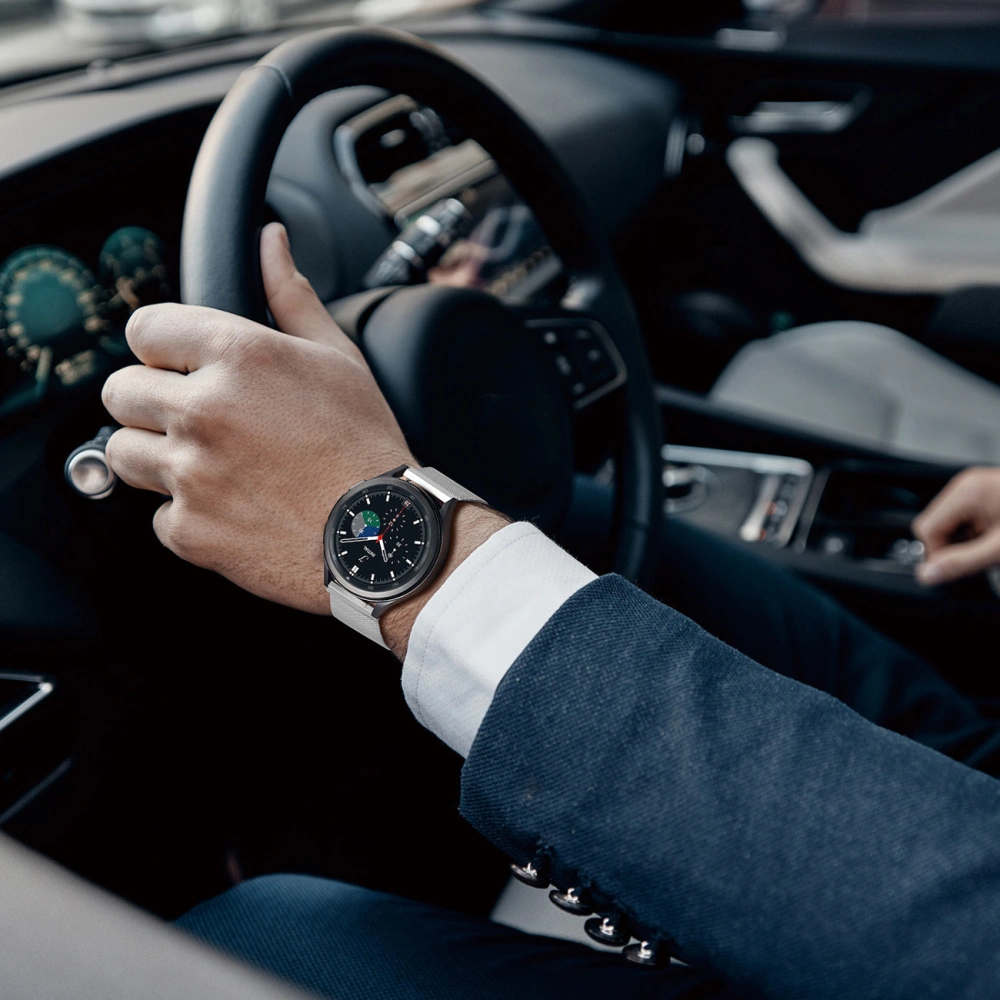 Pasek Dux Ducis Magnetic Strap Samsung Galaxy Watch/Huawei Watch/Honor Watch/Xiaomi Watch (22mm) srebrny (Milanese Version)