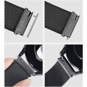 Pasek Dux Ducis Magnetic Strap Samsung Galaxy Watch/Huawei Watch/Honor Watch/Xiaomi Watch (22mm) srebrny (Milanese Version)
