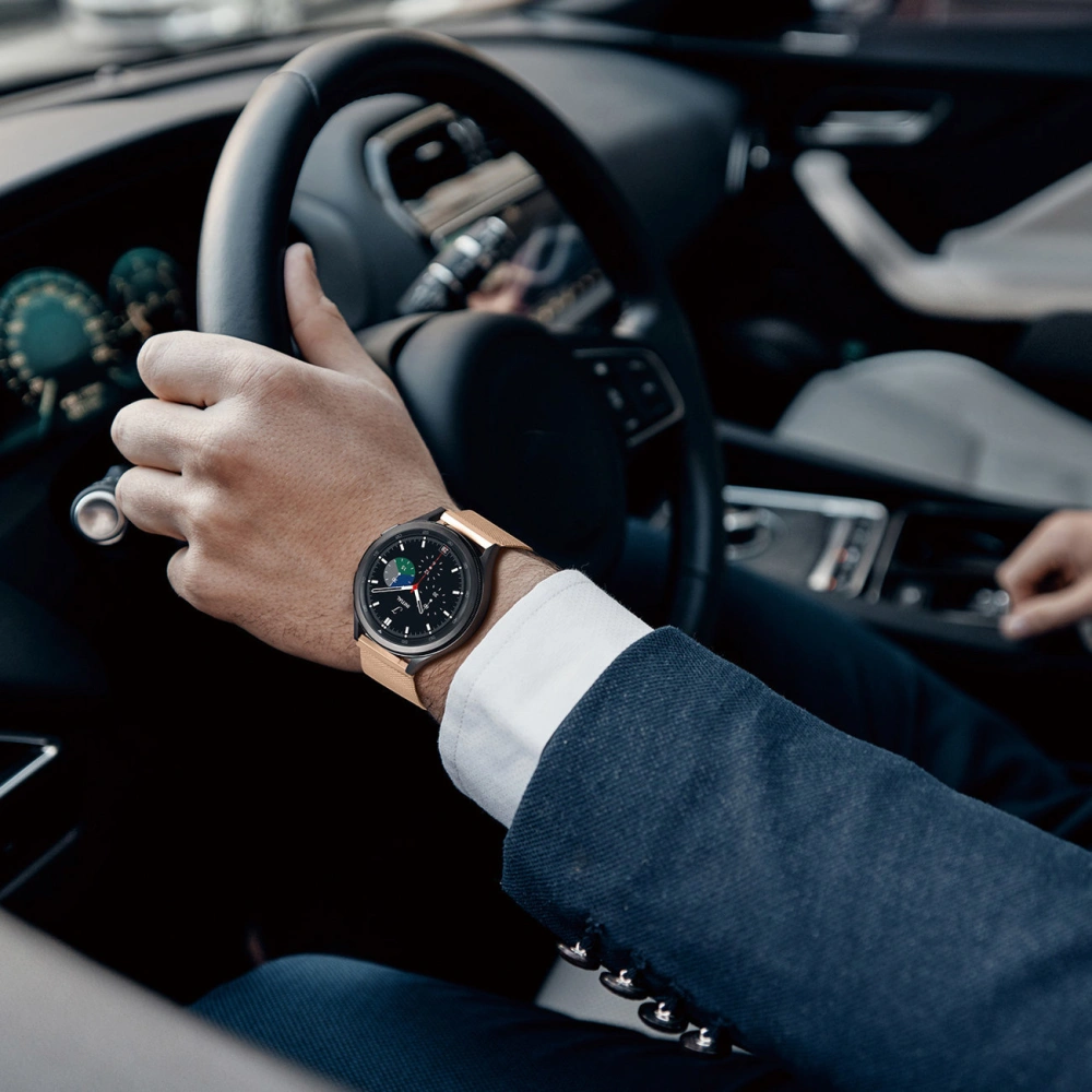 Pasek Dux Ducis Magnetic Strap Samsung Galaxy Watch/Huawei Watch/Honor Watch/Xiaomi Watch (22mm) złoty (Milanese Version)