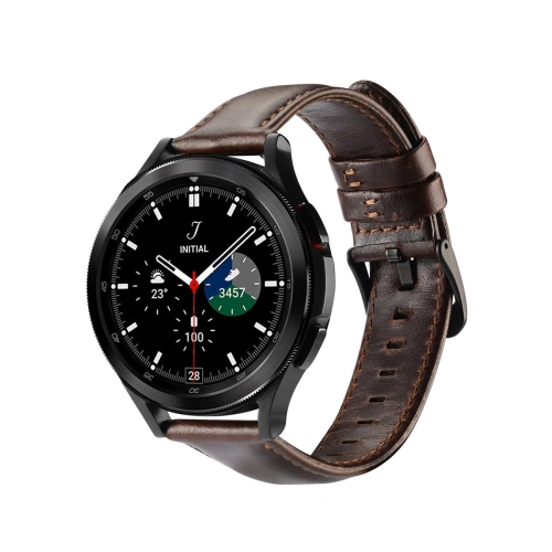 Kup Pasek Dux Ducis Leather Strap Samsung Galaxy Watch/Huawei Watch/Honor Watch (20mm) tmavě hnědý (Business Version) - DDS1265 - {ean13} - Sklep Home Screen