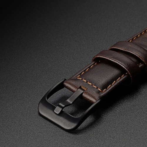Kup Pasek Dux Ducis Leather Strap Samsung Galaxy Watch/Huawei Watch/Honor Watch (20mm) ciemnobrązowy (Business Version) - DDS1265 - {ean13} - Sklep Home Screen