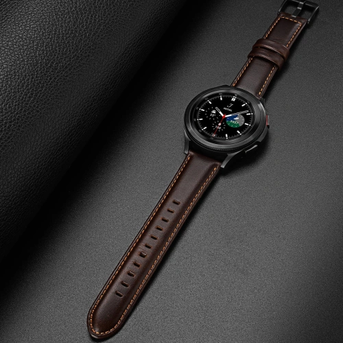 Kup Pasek Dux Ducis Leather Strap Samsung Galaxy Watch/Huawei Watch/Honor Watch (20mm) ciemnobrązowy (Business Version) - DDS1265 - {ean13} - Sklep Home Screen