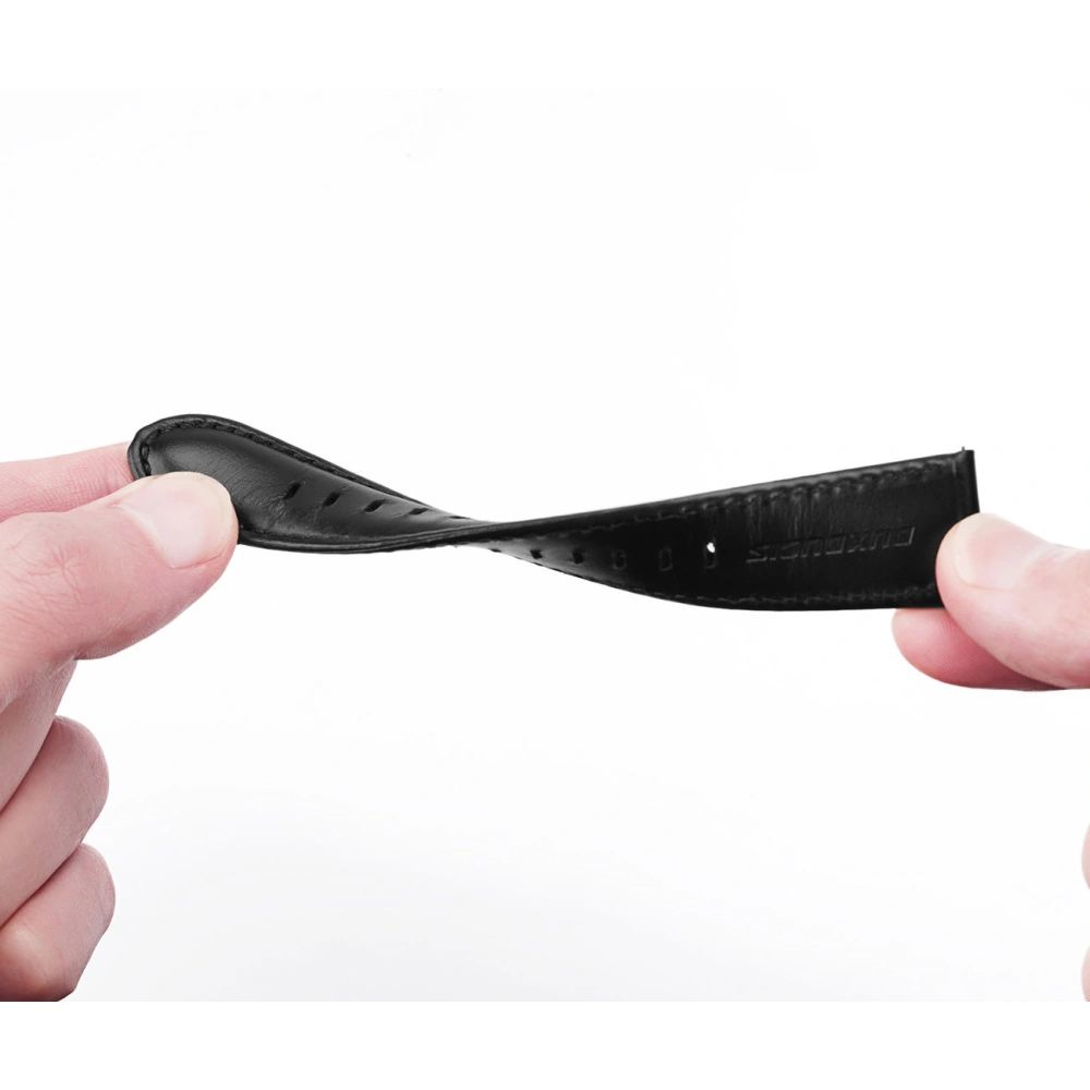 Pasek Dux Ducis Leather Strap Samsung Galaxy Watch/Huawei Watch/Honor Watch/Xiaomi Watch (22mm) czarny (Business Version)