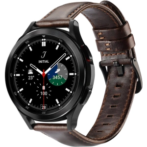 Pasek Dux Ducis Leather Strap Samsung Galaxy Watch/Huawei Watch/Honor Watch/Xiaomi Watch (22mm) ciemnobrązowy (Business Version)