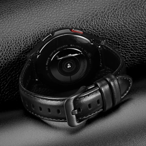 Pasek Dux Ducis Leather Strap Samsung Galaxy Watch/Huawei Watch/Honor Watch/Xiaomi Watch (22mm) czarny (Business Version)