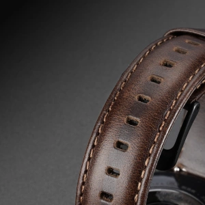 Pasek Dux Ducis Leather Strap Samsung Galaxy Watch/Huawei Watch/Honor Watch/Xiaomi Watch (22mm) ciemnobrązowy (Business Version)