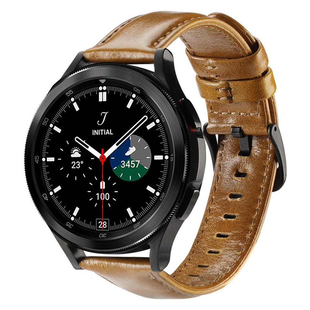 Pasek Dux Ducis Leather Strap Samsung Galaxy Watch/Huawei Watch/Honor Watch/Xiaomi Watch (22mm) brązowy (Business Version)