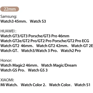 Pasek Dux Ducis Leather Strap Samsung Galaxy Watch/Huawei Watch/Honor Watch/Xiaomi Watch (22mm) brązowy (Business Version)