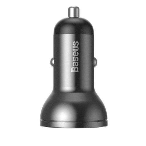 Kup Autoladegerät Baseus Digital Display Dual USB 4.8A Auto-Ladegerät 24W Grau - BSU089GRY - {ean13} - Sklep Home Screen