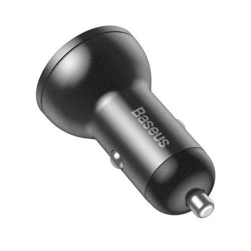 Kup Auto nabíječka Baseus Digitální displej Dual USB 4.8A Auto nabíječka 24W Šedá - BSU089GRY - {ean13} - Sklep Home Screen