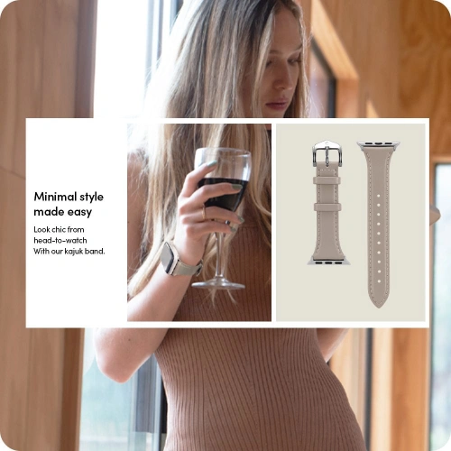 Kup Spigen Cyrill Kajuk Apple Watch 4/5/6/7/SE 40/41mm Creme - SPN2544 - {ean13} - Sklep Home Screen