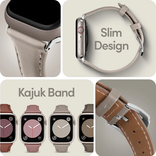 Kup Spigen Cyrill Kajuk Apple Watch 4/5/6/7/SE 40/41mm Creme - SPN2544 - {ean13} - Sklep Home Screen