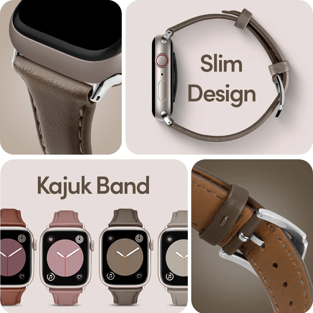 Pasek Spigen Cyrill Kajuk Apple Watch 4/5/6/7/SE 40/41mm Khaki