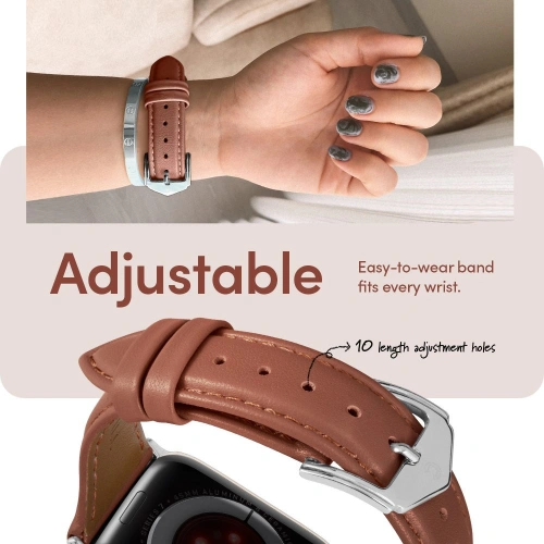Kup Pasek Spigen Cyrill Kajuk Apple Watch 4/5/6/7/SE 40/41mm Chestnut - SPN2546 - {ean13} - Sklep Home Screen