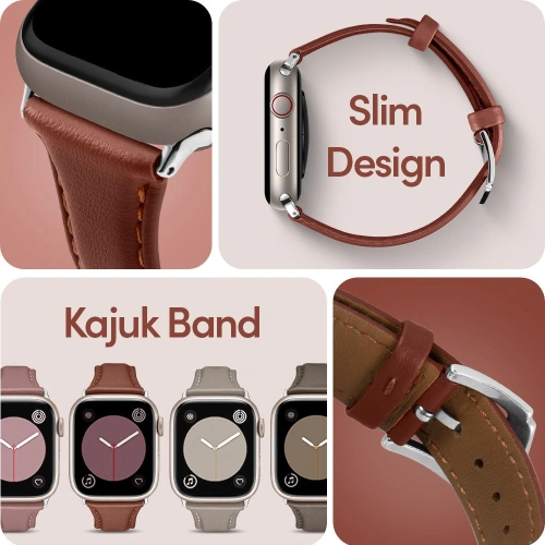 Kup Pasek Spigen Cyrill Kajuk Apple Watch 4/5/6/7/SE 40/41mm Gesztenye - SPN2546 - {ean13} - Sklep Home Screen