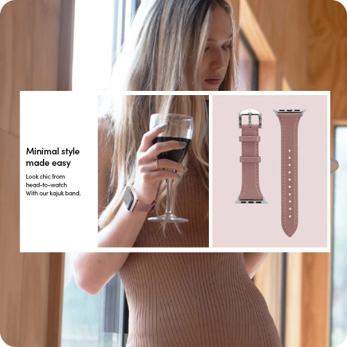 Kup Pasek Spigen Cyrill Kajuk Apple Watch 4/5/6/7/SE 40/41mm Rózsaszín - SPN2547 - {ean13} - Sklep Home Screen