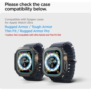 Kup Gehärtetes Glas Spigen GLAS.tR ez Fit Apple Watch Ultra 49mm Klar [2 PACK] - SPN2548 - {ean13} - Sklep Home Screen