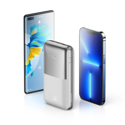 Kup Powerbank Baseus Bipow Pro 20000mAh 22.5W + kabel USB-A/USB-C 3A 0.3m bílý (PPBD030002) - BSU3609 - {ean13} - Sklep Home Screen