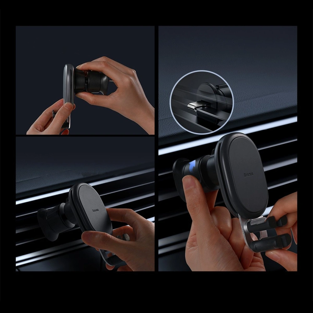 Uchwyt samochodowy Baseus Gravity Air Vent biały