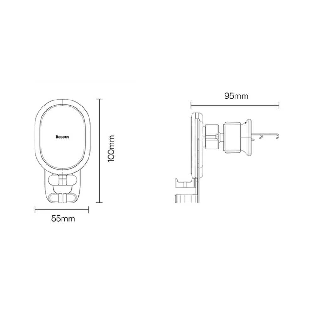 Uchwyt samochodowy Baseus Gravity Air Vent biały