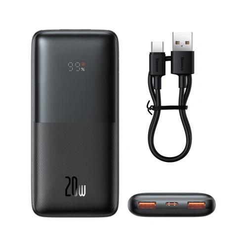 Kup Powerbank Baseus Bipow Pro 10000mAh 20W + kabel USB-A/USB-C 3A 0.3m černý - BSU3611 - {ean13} - Sklep Home Screen