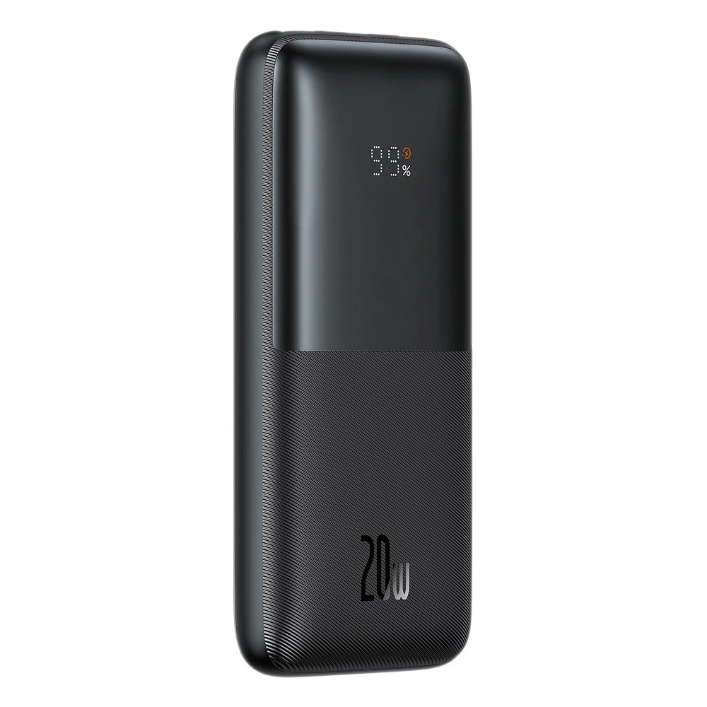 Powerbank Baseus Bipow Pro 10000mAh 20W + kabel USB-A/USB-C 3A 0.3m czarny