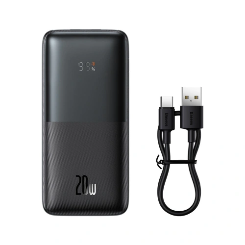 Kup Powerbank Baseus Bipow Pro 10000mAh 20W + USB-A/USB-C 3A kábel 0.3m fekete - BSU3611 - {ean13} - Sklep Home Screen
