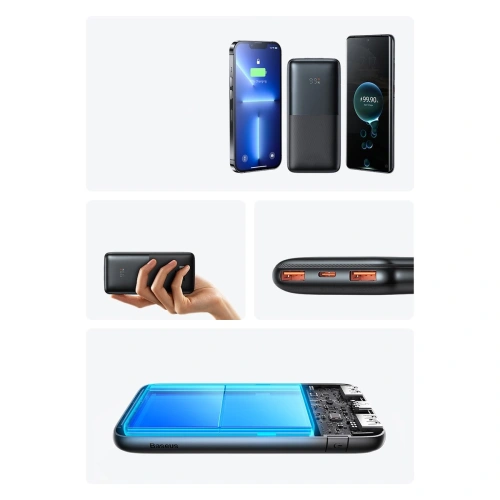 Kup Powerbank Baseus Bipow Pro 10000mAh 20W + cablu USB-A/USB-C 3A 0.3m negru - BSU3611 - {ean13} - Sklep Home Screen