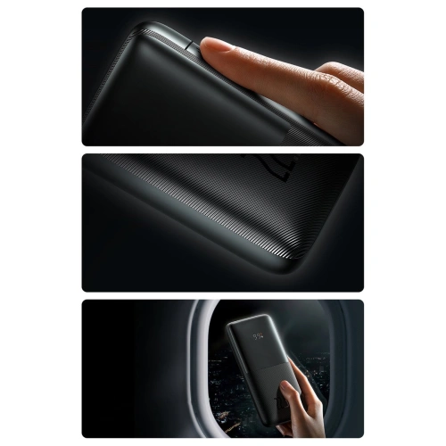 Kup Powerbank Baseus Bipow Pro 10000mAh 20W + kabel USB-A/USB-C 3A 0.3m černý - BSU3611 - {ean13} - Sklep Home Screen