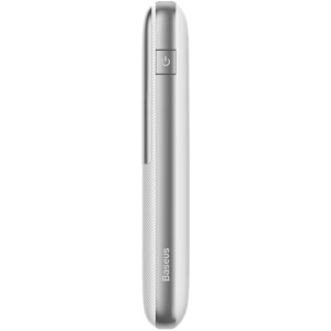 Powerbank Baseus Bipow Pro 10000mAh 20W + kabel USB-A/USB-C 3A 0.3m biały