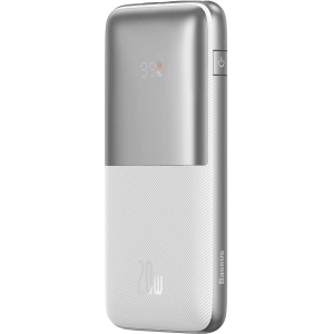 Powerbank Baseus Bipow Pro 10000mAh 20W + kabel USB-A/USB-C 3A 0.3m biały