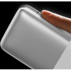 Powerbank Baseus Bipow Pro 10000mAh 20W + kabel USB-A/USB-C 3A 0.3m biały