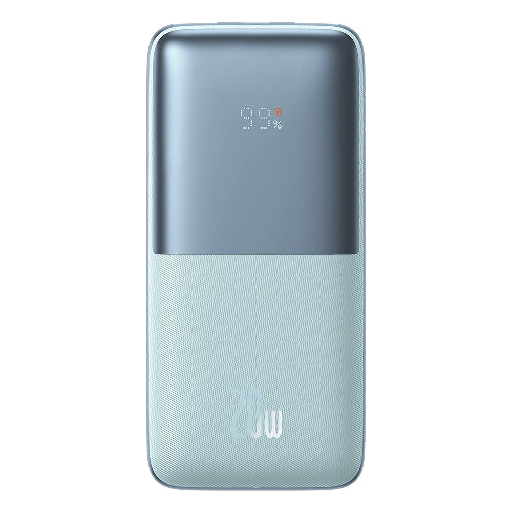 Powerbank Baseus Bipow Pro 10000mAh 20W + kabel USB-A/USB-C 3A 0.3m niebieski