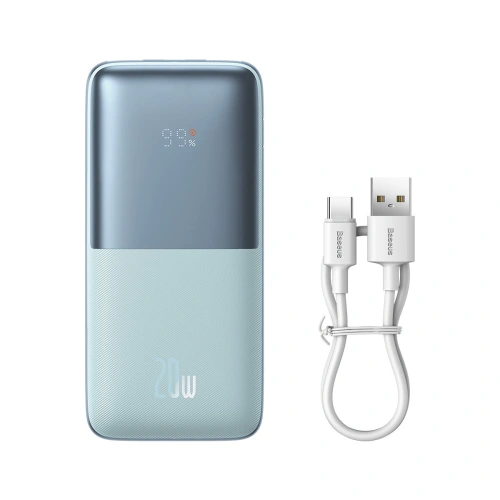 Kup Powerbank Baseus Bipow Pro 10000mAh 20W + kabel USB-A/USB-C 3A 0.3m modrý - BSU3613 - {ean13} - Sklep Home Screen