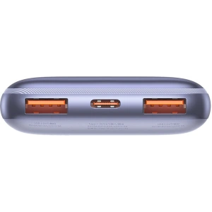 Powerbank Baseus Bipow Pro 10000mAh 20W + kabel USB-A/USB-C 3A 0.3m fioletowy