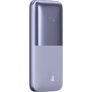 Powerbank Baseus Bipow Pro 10000mAh 20W + kabel USB-A/USB-C 3A 0.3m fioletowy