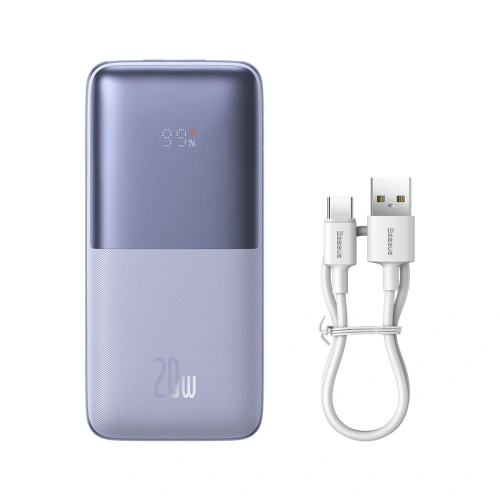 Kup Powerbank Baseus Bipow Pro 10000mAh 20W + kabel USB-A/USB-C 3A 0.3m fialový - BSU3614 - {ean13} - Sklep Home Screen