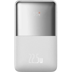 Powerbank Baseus Bipow Pro 20000mAh 22.5W + kabel USB-A/USB-C 3A 0.3m biały (PPBD040302)