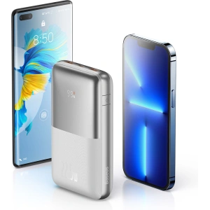 Powerbank Baseus Bipow Pro 20000mAh 22.5W + kabel USB-A/USB-C 3A 0.3m biały (PPBD040302)